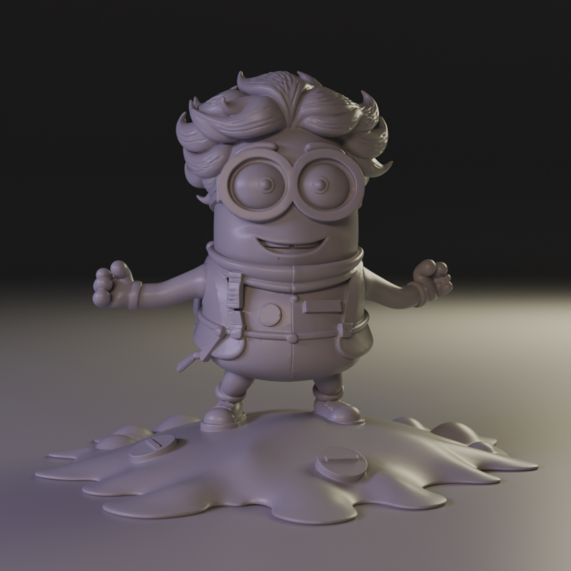 Minions teacher Model Cetak 3D .c4d .max .obj .3ds .fbx .stl .blend