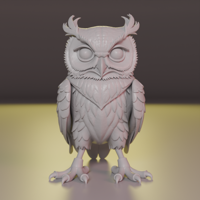 Majestic Horned 3D Принт Модель .c4d .max .obj .3ds .fbx .stl .blend