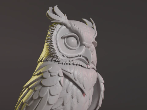 Majestic Horned 3D Print Model