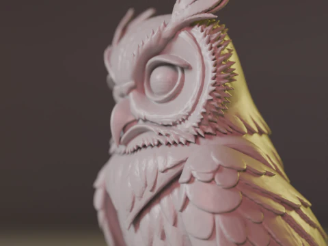 Majestic Horned 3D Print Model