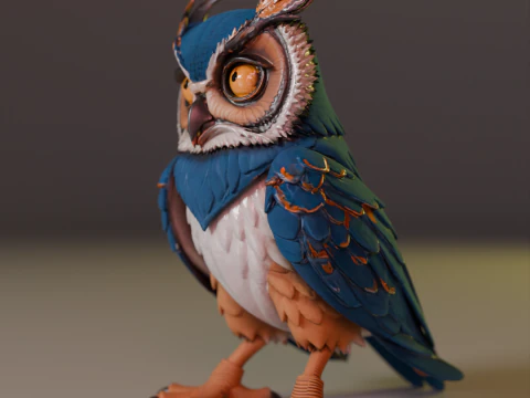 Majestic Horned 3D Print Model
