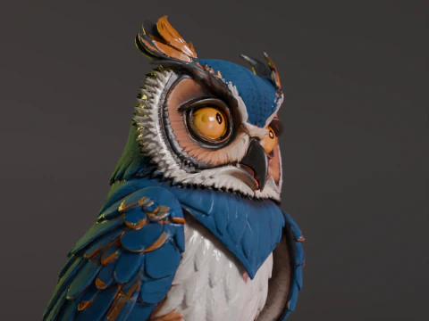 Majestic Horned 3D Print Model
