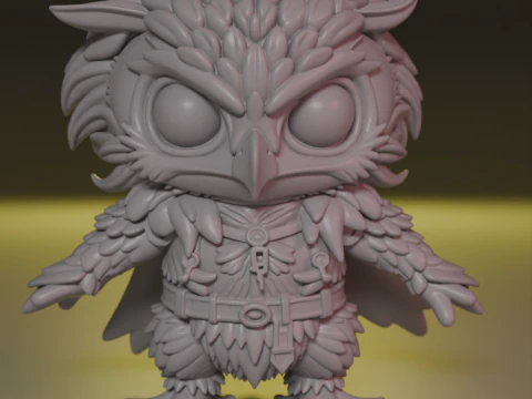 Coruja estilizada Modelo de Impressão 3D