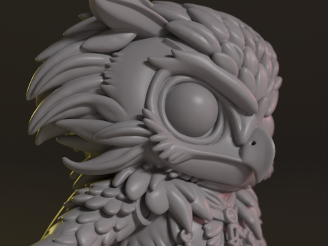 Stylized owl Model Cetak 3D