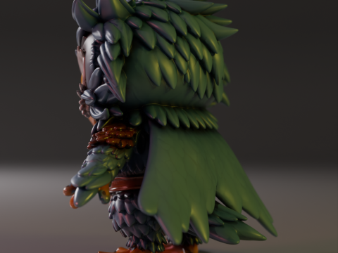 Stylized owl Model Cetak 3D