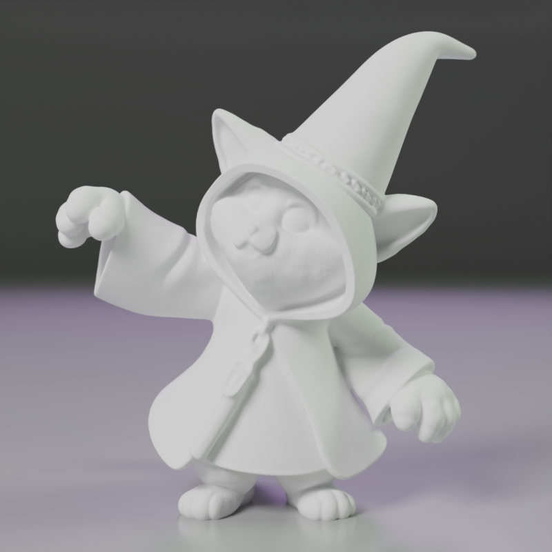 Magic cat Modelo de Impressão 3D .c4d .max .obj .3ds .fbx .stl .blend