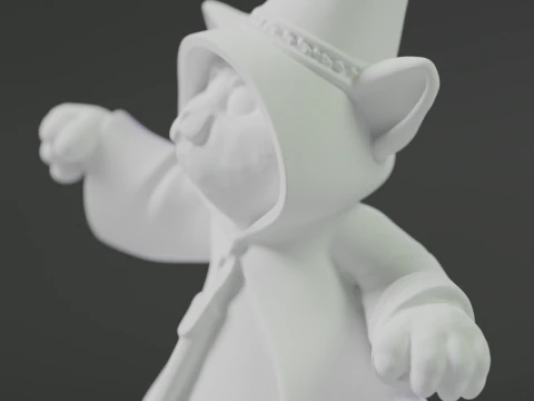Magic cat 3D Print Model