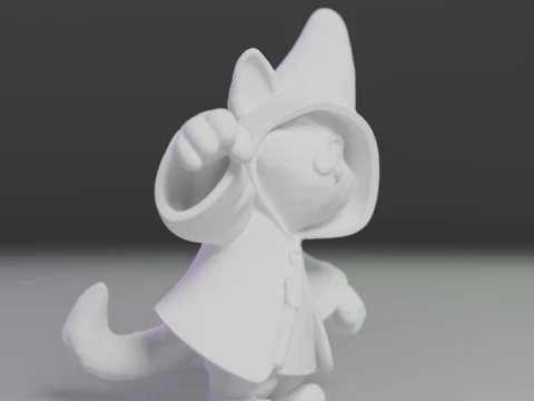 Magic cat 3D Print Model