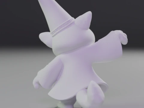Magic cat 3D Print Model