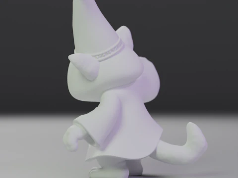 Magic cat 3D Print Model