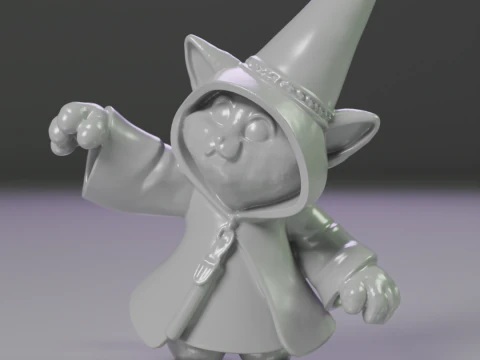 Magic cat 3D Print Model