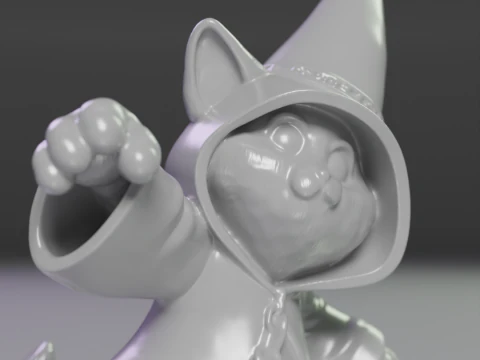 Magic cat 3D Print Model