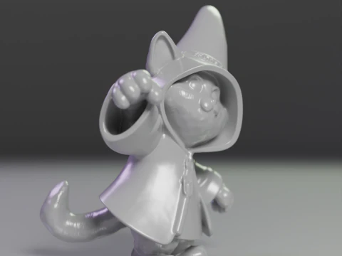 Magic cat 3D Print Model