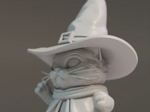 Magic cat 3D Print Model