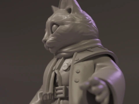 Magic cat 3D Print Model