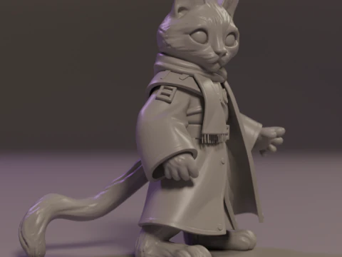 Magic cat 3D Print Model