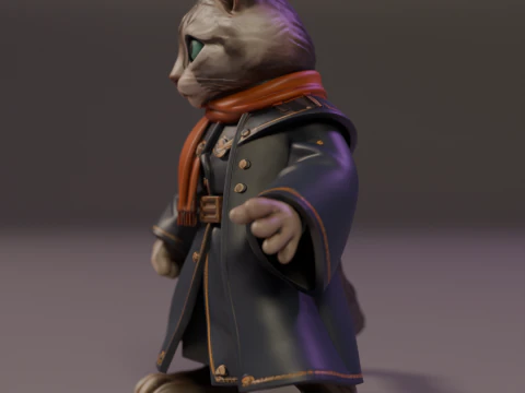 Magic cat 3D Print Model