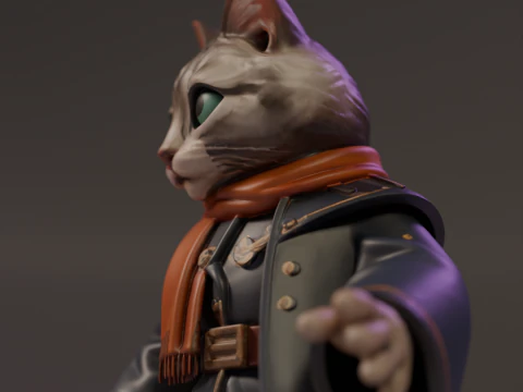 Magic cat 3D Print Model