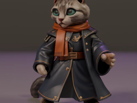 Magic cat 3D Print Model