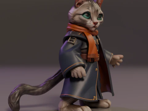 Magic cat 3D Print Model
