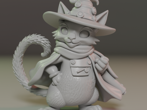 Magic cat 3D 打印模型