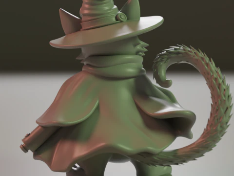 Magic cat 3D Print Model