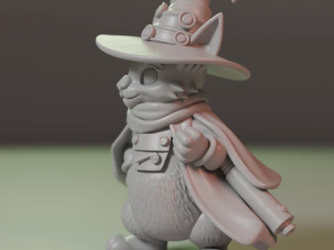 Magic cat 3D Print Model