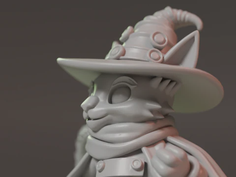 Magic cat 3D Print Model