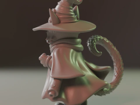 Magic cat 3D Print Model