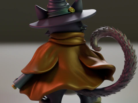 Magic cat 3D Print Model