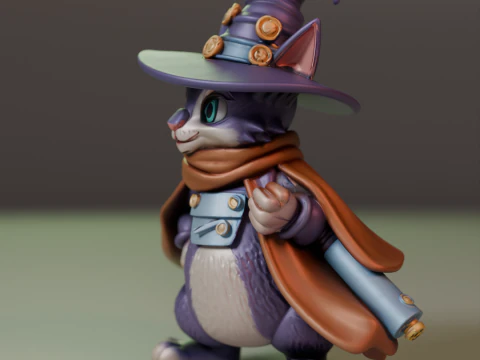Magic cat 3D Print Model