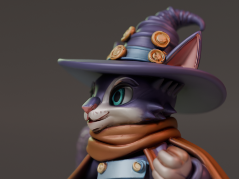 Magic cat 3D 打印模型