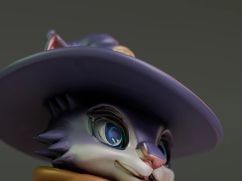 Magic cat 3D Print Model