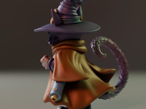 Magic cat 3D Print Model