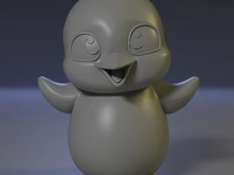 Pinguim Modelo de Impressão 3D
