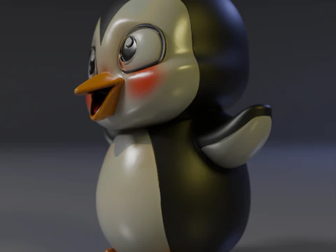 Penguin 3D Print Model