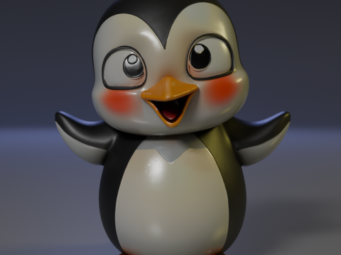 Penguin 3Dプリントモデル