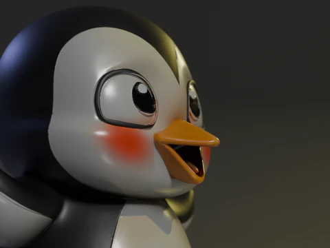 Penguin 3D Print Model