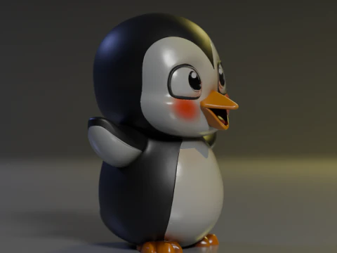 Penguin 3D Print Model