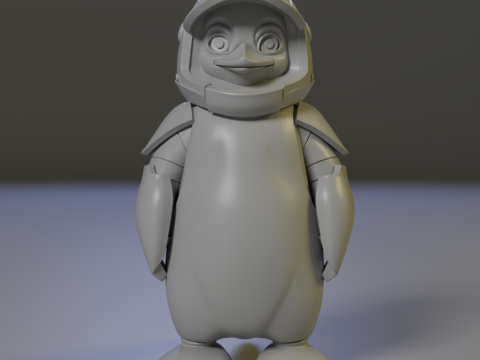 Iron penguin Model Cetak 3D