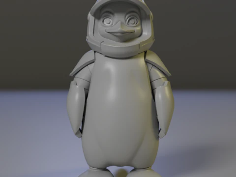 Pinguim de ferro Modelo de Impressão 3D