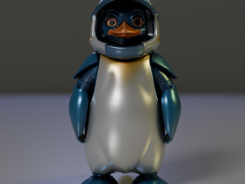 Iron penguin 3D 打印模型