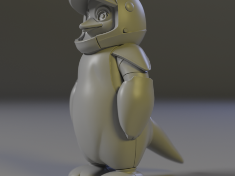 Iron penguin 3D 打印模型