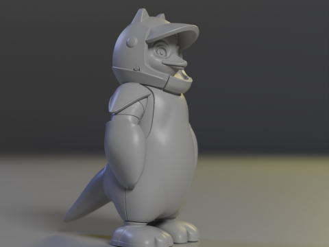 Iron penguin 3D 打印模型