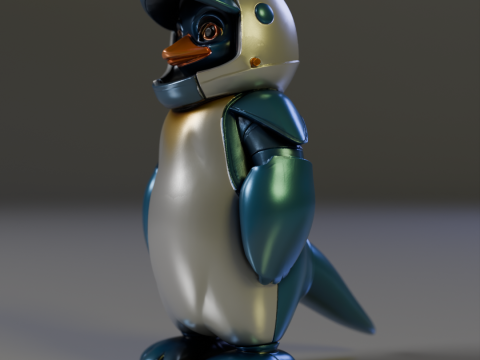 Iron penguin 3D 打印模型