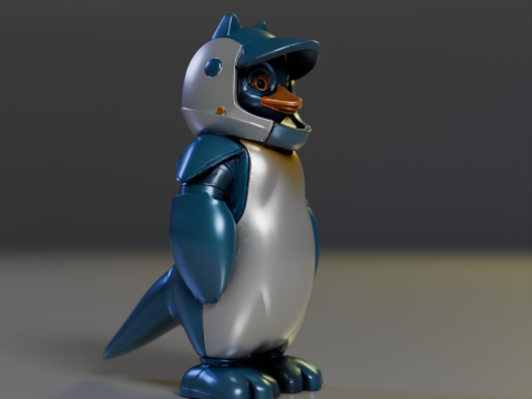 Iron penguin 3D 打印模型
