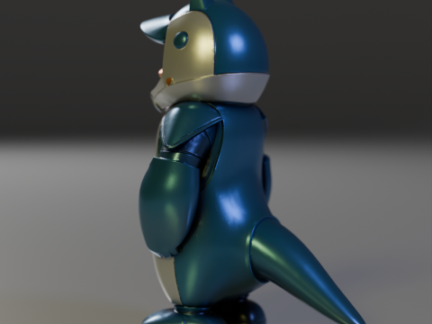 Iron penguin 3D 打印模型
