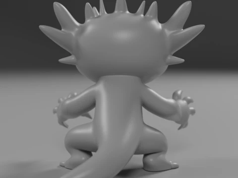 Cute salamander 3D Print Model