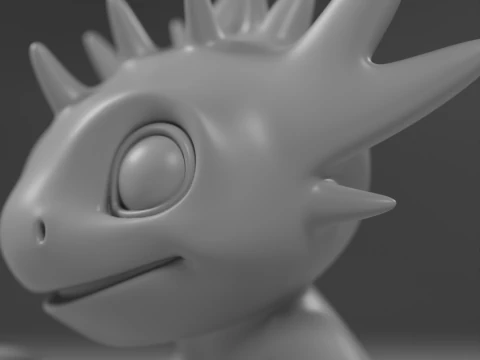 Cute salamander 3D Print Model