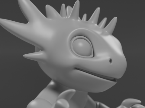 Cute salamander 3D Принт Модель